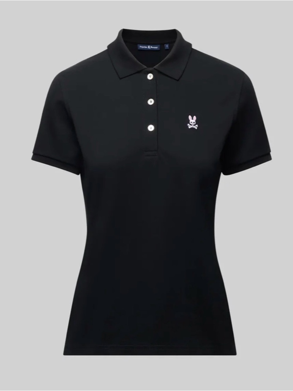 Psycho Bunny Women's Black Classic Polo